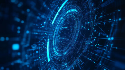 Obraz premium Sci-Fi Circular Structure