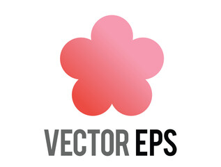 Y2K gradient pink vintage geometric cherry blossom flower icon