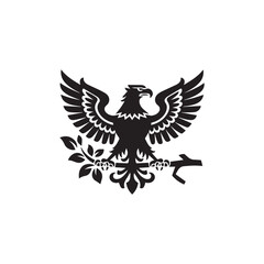 New vector eagle with wings