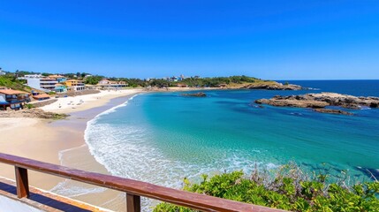 Fototapeta premium Scenic coastal beach view
