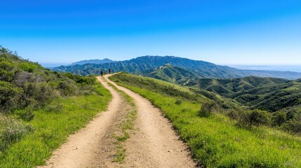 Exploring scenic hiking trails mountain range landscape photography daylight wide-angle view nature adventure