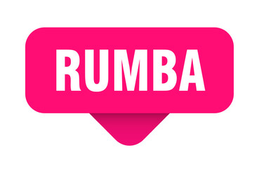 rumba sticker. rumba sign on transparent background