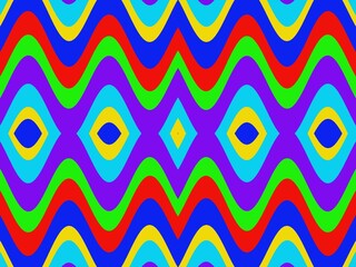 abstract geometric background. Colorful wave pattern background design for wallpaper, clothing, wrapping, fabric, textile, screen print Glass work for decorating photo