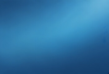 Blue grainy gradient background, light to dark azure sapphire cerulean denim blue smooth texture banner backdrop design.