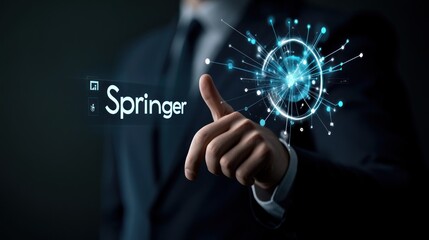 Fototapeta premium Springer: Global Network and Digital Transformation