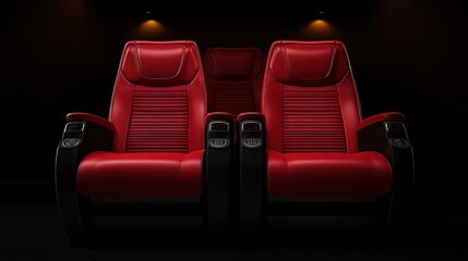 Luxurious Red Cinema Seats: A Cinematic Experience