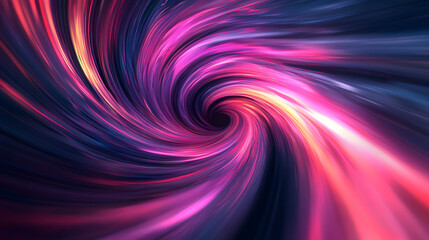 Obraz premium Bright pink and purple swirls of energy twist and pull in dynamic motion.