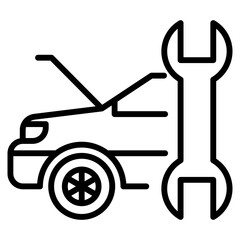 service car single icon