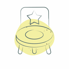 Icon Baby Chair. related to Kindergarten symbol. Color Spot Style. design editable
