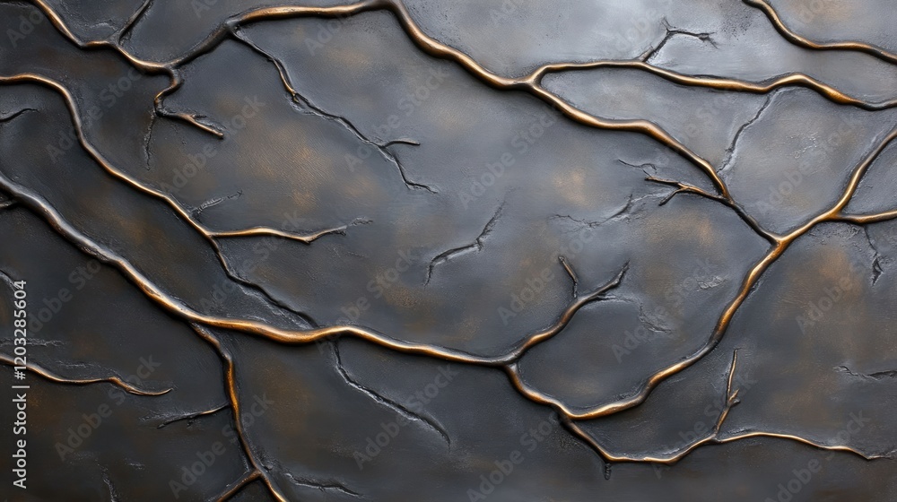 Poster artistic texture of cracked surface with twisting lines abstract indoor close-up modern design conce