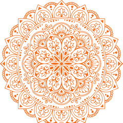 Beautiful flower art and mandala vector design
