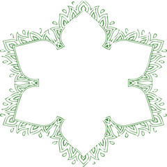 Beautiful flower art and mandala vector design