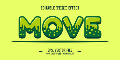 move editable text effect concept