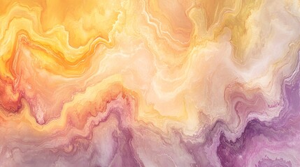 Fototapeta premium Abstract Swirling Yellow Purple And Orange Hues