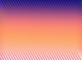 Abstract rainbow background image, ranging from dark blue, dark purple, dark pink, yellow, orange, to light pink. On both the top and bottom edges are diagonal lines of purple and pink. The colors are