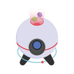 Get this amazing icon of futuristic robot in modern style