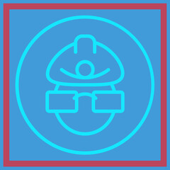 Fototapeta premium Mine Safety Icon Design