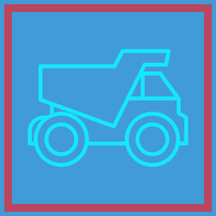 Mining Truck Icon Design