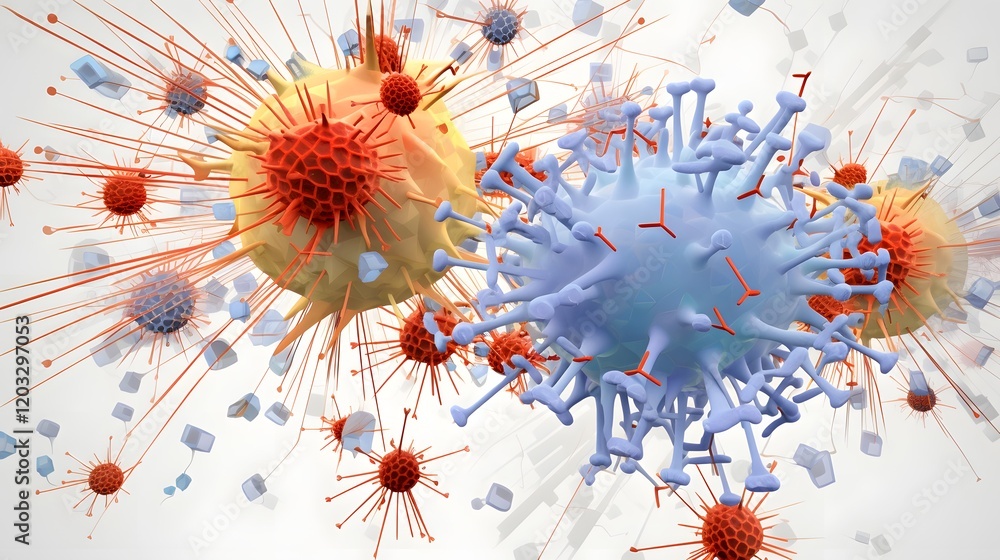 Poster detailed graphical representation of hmpv virus transmission dynamics in crowded public areas