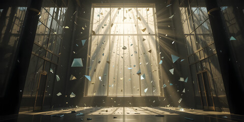 Fototapeta premium window in the rain