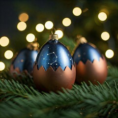 christmas balls on a tree