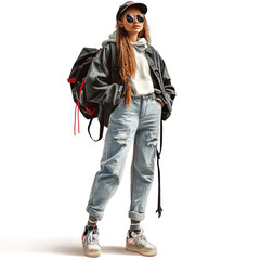 Fototapeta premium person with sunglasses