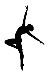 Ballet dancer silhouette