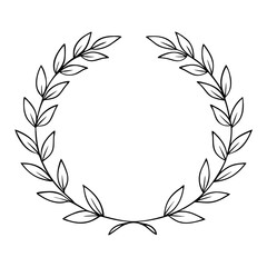 Black and white Easter design featuring a wreath