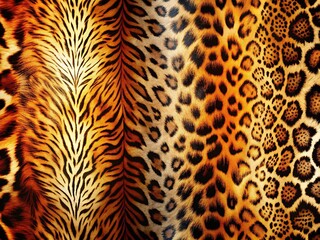 Animal Print Abstract Texture Background: Sharp, Bright, Colorful Design