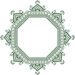 Beautiful flower art and mandala vector design