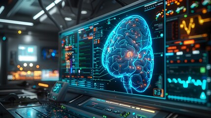 Obraz premium Cutting Edge Holographic Liver Diagnostic Tool Showcasing Advanced Medical Technology