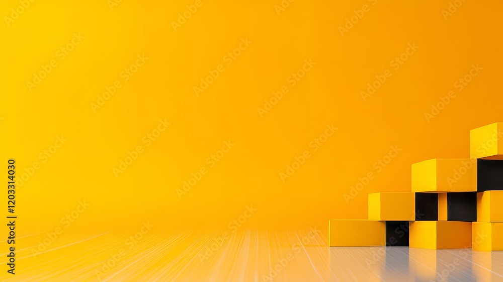 Aufkleber retro abstract background with yellow grid lines for text overlay, ideal for website headers, social