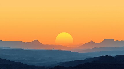 Stunning sunset over grand canyon arizona landscape high vantage point natural beauty