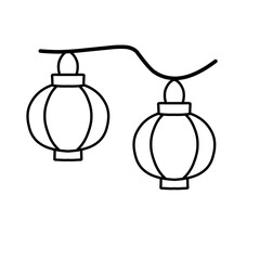 Fototapeta premium Hanging Chinese lantern decorations