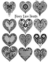 Fancy Lace Hearts 1