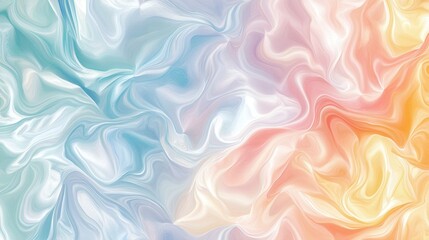 Fototapeta premium Soft Pastel Waves Abstract Background Graphic Design Fluid Environment Aerial View Minimalism Concept