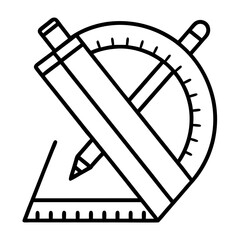 drawing of a compass