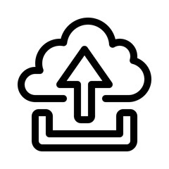 upload line icon