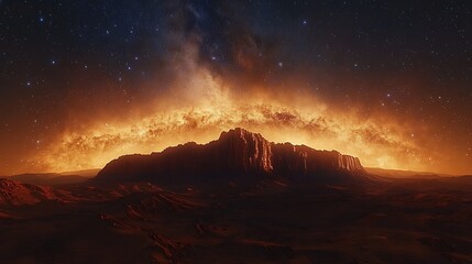 Obraz premium Radiant Milky Way Stretching Across Universe
