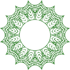 Beautiful flower art and mandala vector design