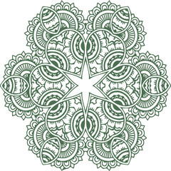 Beautiful flower art and mandala vector design