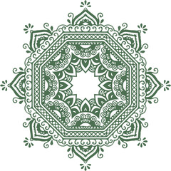 Beautiful flower art and mandala vector design