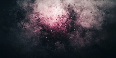 Dramatic Dark Purple and Pink Grunge Texture Background Abstract Art Paint Splashes