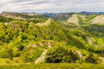Route to Covadonga, Lakes, Mountains, Cangas de Onis, Asturias, Picos de Europa, Spain