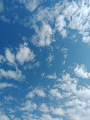 blue sky with clouds