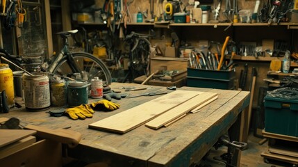 Messy Workshop: A Carpenter's Haven