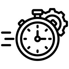 Deadline Outline Icon