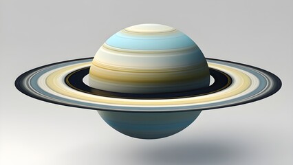 Ring planet isolated on transparent background cutout


