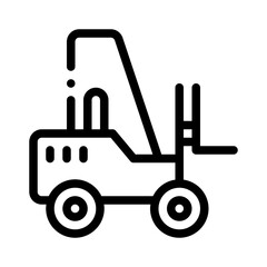 forklift line icon