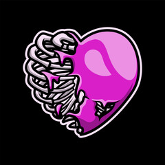 Melting Love Framework Mascot Vector Illustration is perfect for your brand business